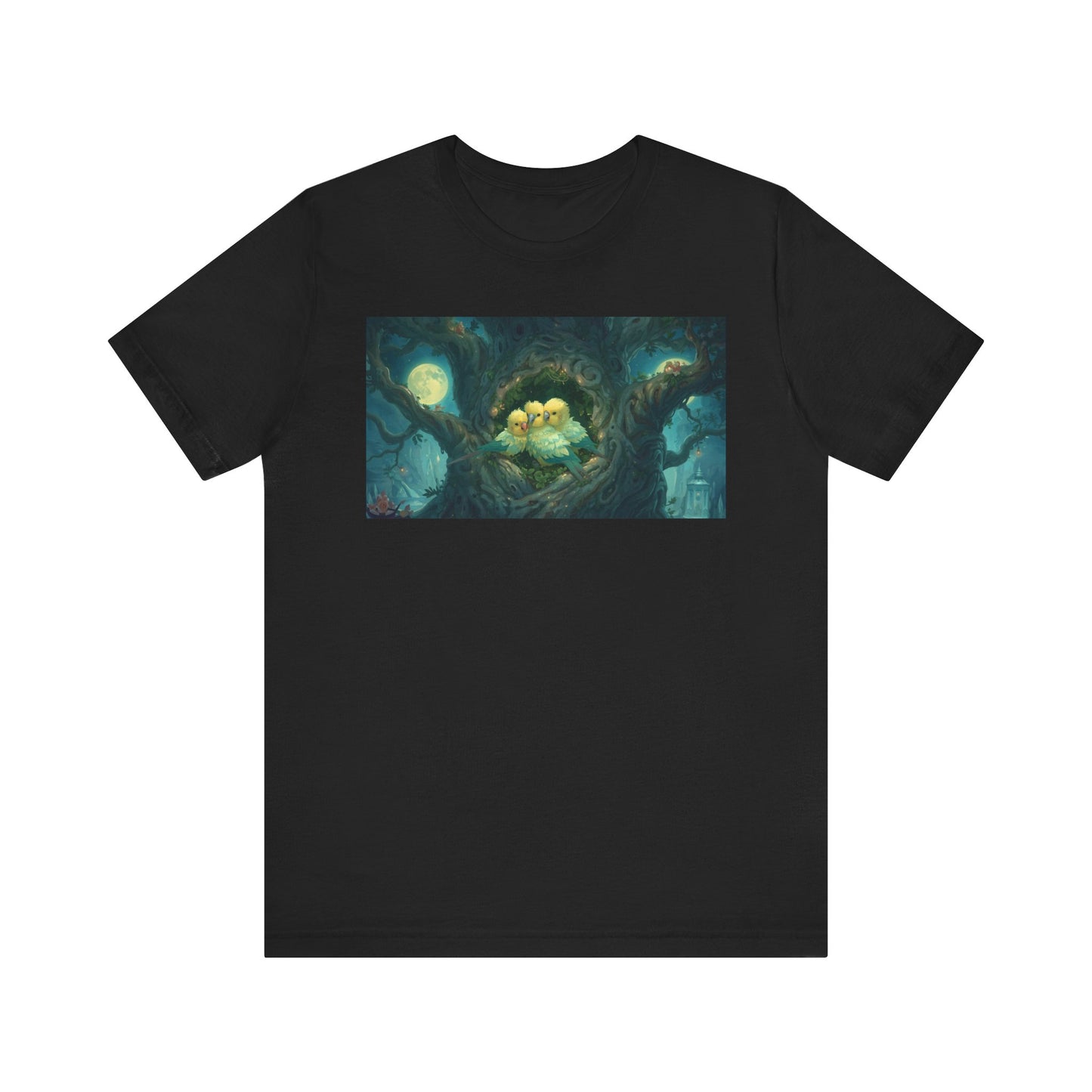 Whimsical Nesting Birds Tee, Nature Lovers T-Shirt, Cute Animal Shirt, Perfect Gift for Bird Enthusiasts, Cozy Casual Wear