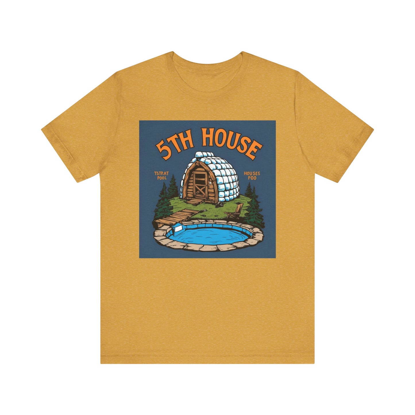 5th House Short Sleeve Tee - Cozy Cabin Vibe, Perfect for Nature Lovers, Gifts for Campers, Birthday, Everyday Wear, Summer Style