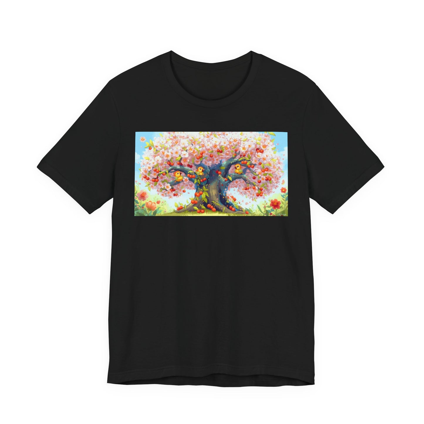 Spring Blossom Tree Tee, Floral Graphic T-Shirt, Unisex Spring Shirt, Gift for Nature Lovers, Summer Casual Wear