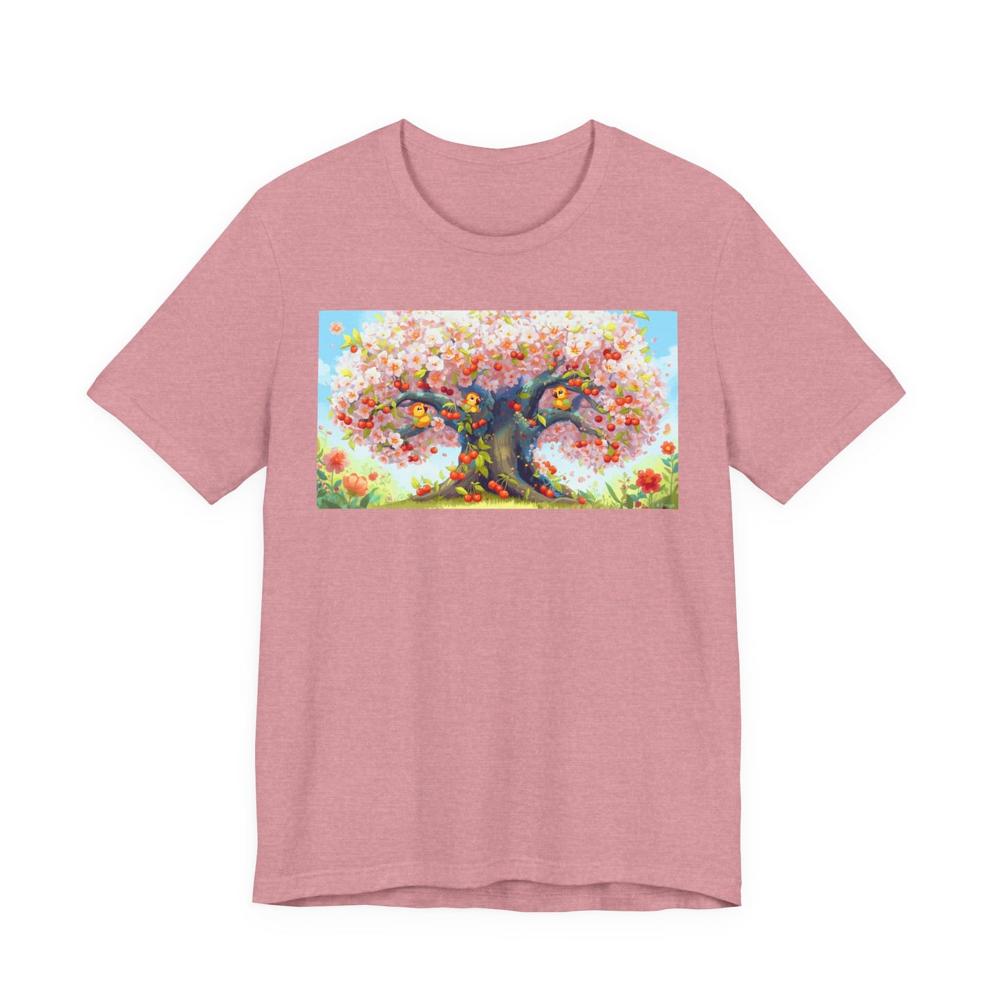 Spring Blossom Tree Tee, Floral Graphic T-Shirt, Unisex Spring Shirt, Gift for Nature Lovers, Summer Casual Wear