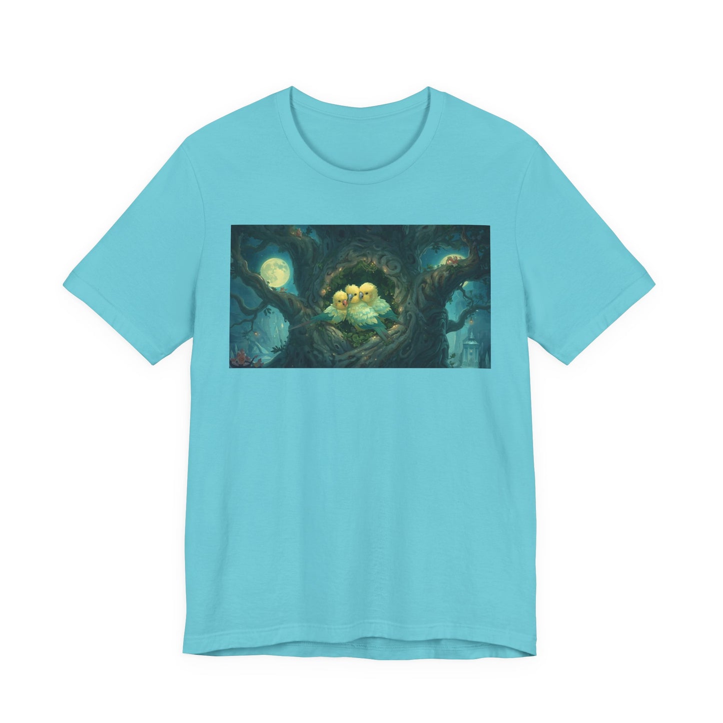 Whimsical Nesting Birds Tee, Nature Lovers T-Shirt, Cute Animal Shirt, Perfect Gift for Bird Enthusiasts, Cozy Casual Wear