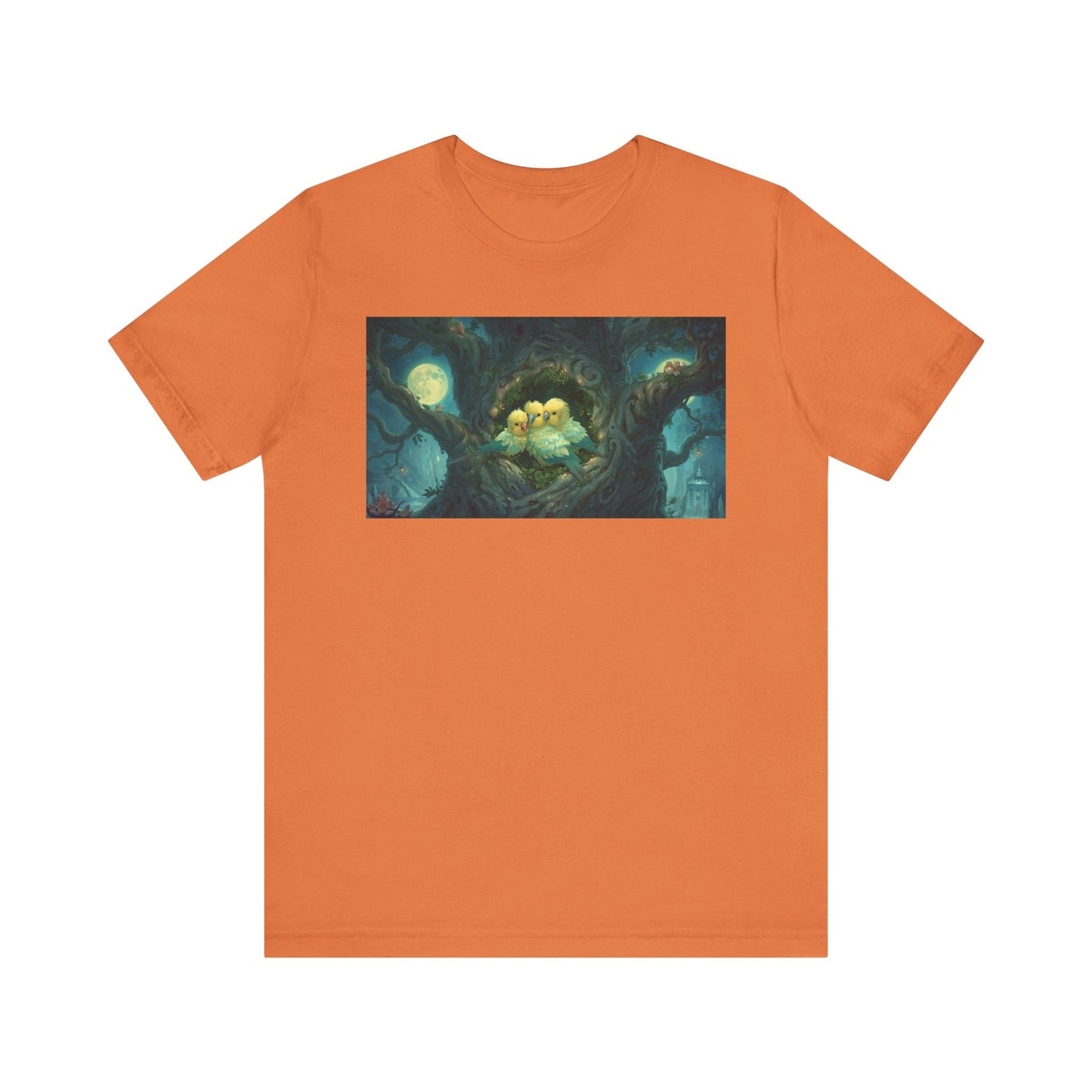 Whimsical Nesting Birds Tee, Nature Lovers T-Shirt, Cute Animal Shirt, Perfect Gift for Bird Enthusiasts, Cozy Casual Wear