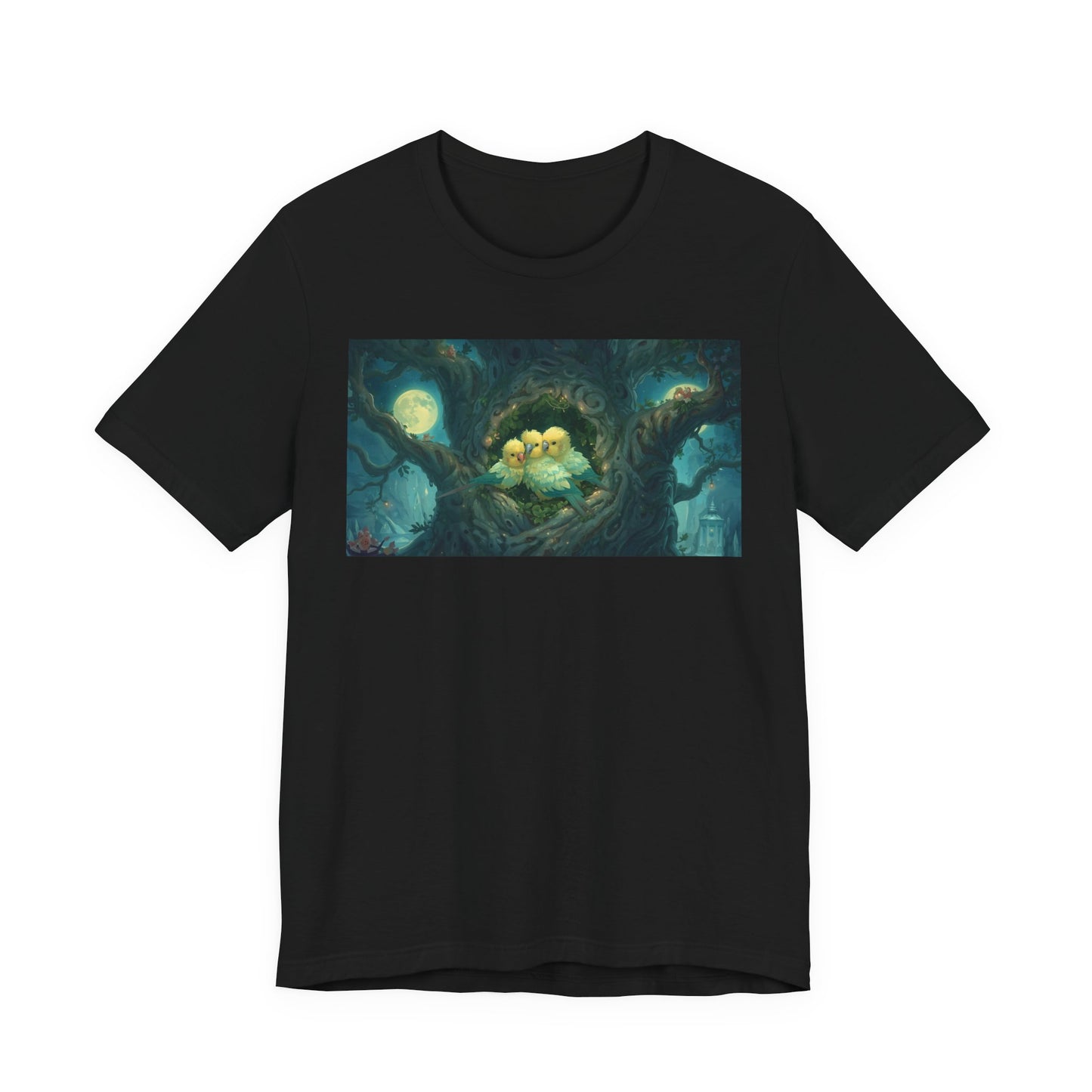 Whimsical Nesting Birds Tee, Nature Lovers T-Shirt, Cute Animal Shirt, Perfect Gift for Bird Enthusiasts, Cozy Casual Wear