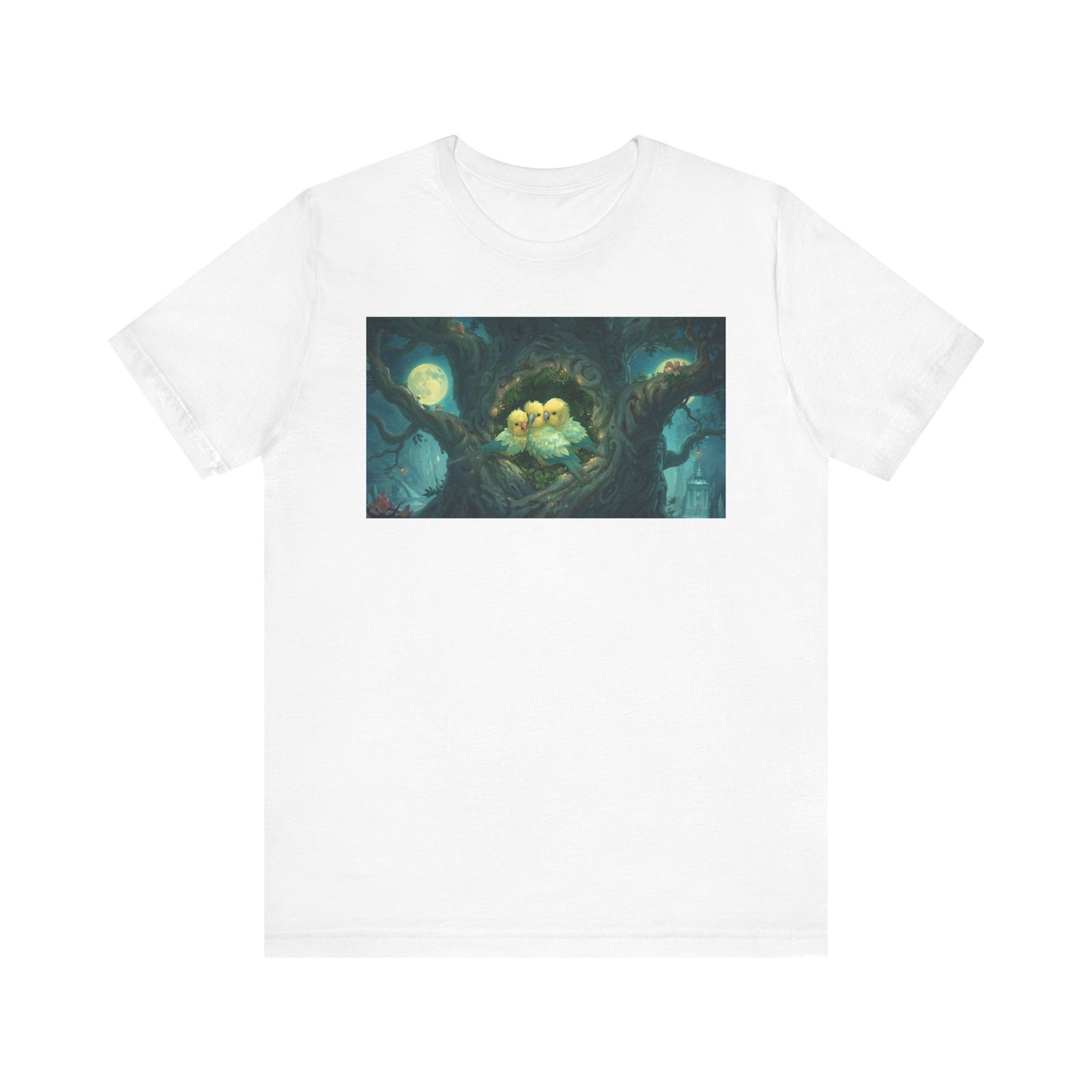 Whimsical Nesting Birds Tee, Nature Lovers T-Shirt, Cute Animal Shirt, Perfect Gift for Bird Enthusiasts, Cozy Casual Wear
