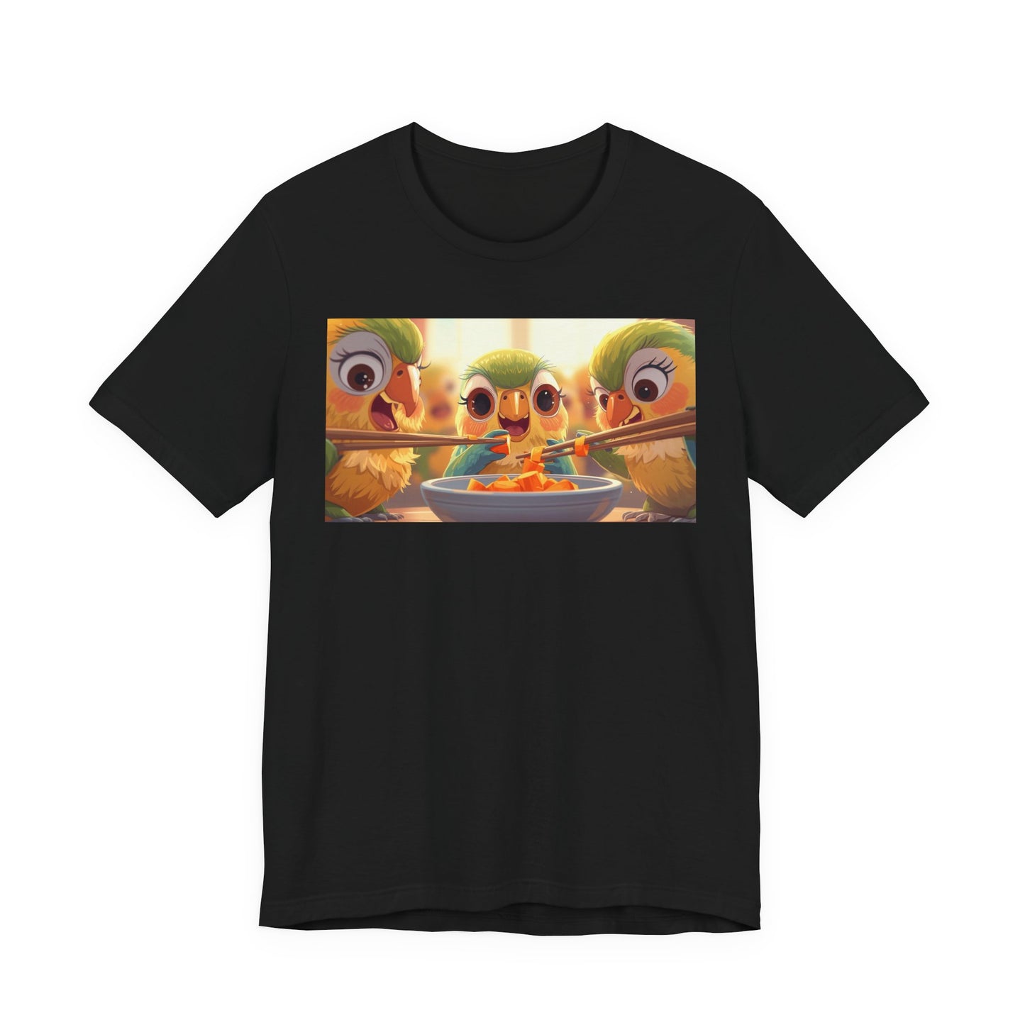 Colorful Cartoon Animal Tee, Fun Unisex T-Shirt, Cute Graphic Top, Gift for Animal Lovers, Casual Wear for Kids & Adults