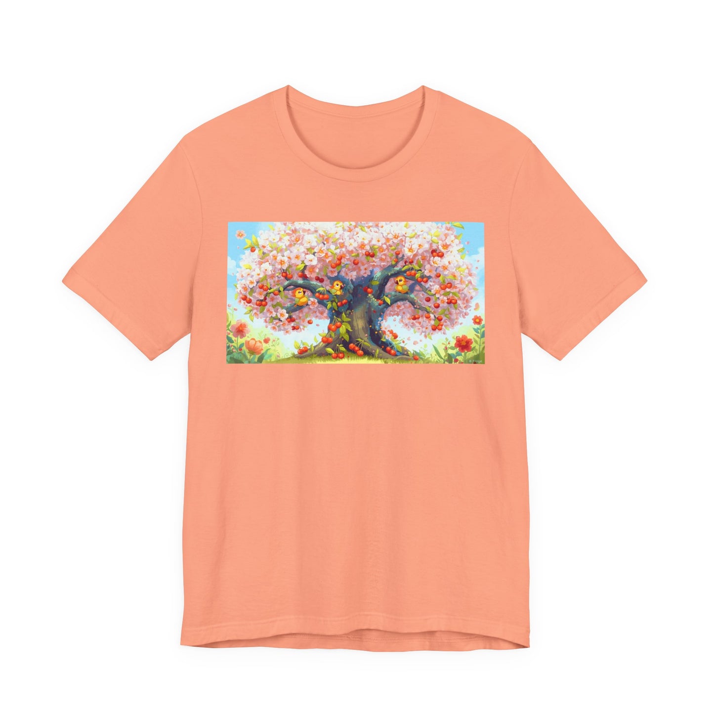Spring Blossom Tree Tee, Floral Graphic T-Shirt, Unisex Spring Shirt, Gift for Nature Lovers, Summer Casual Wear