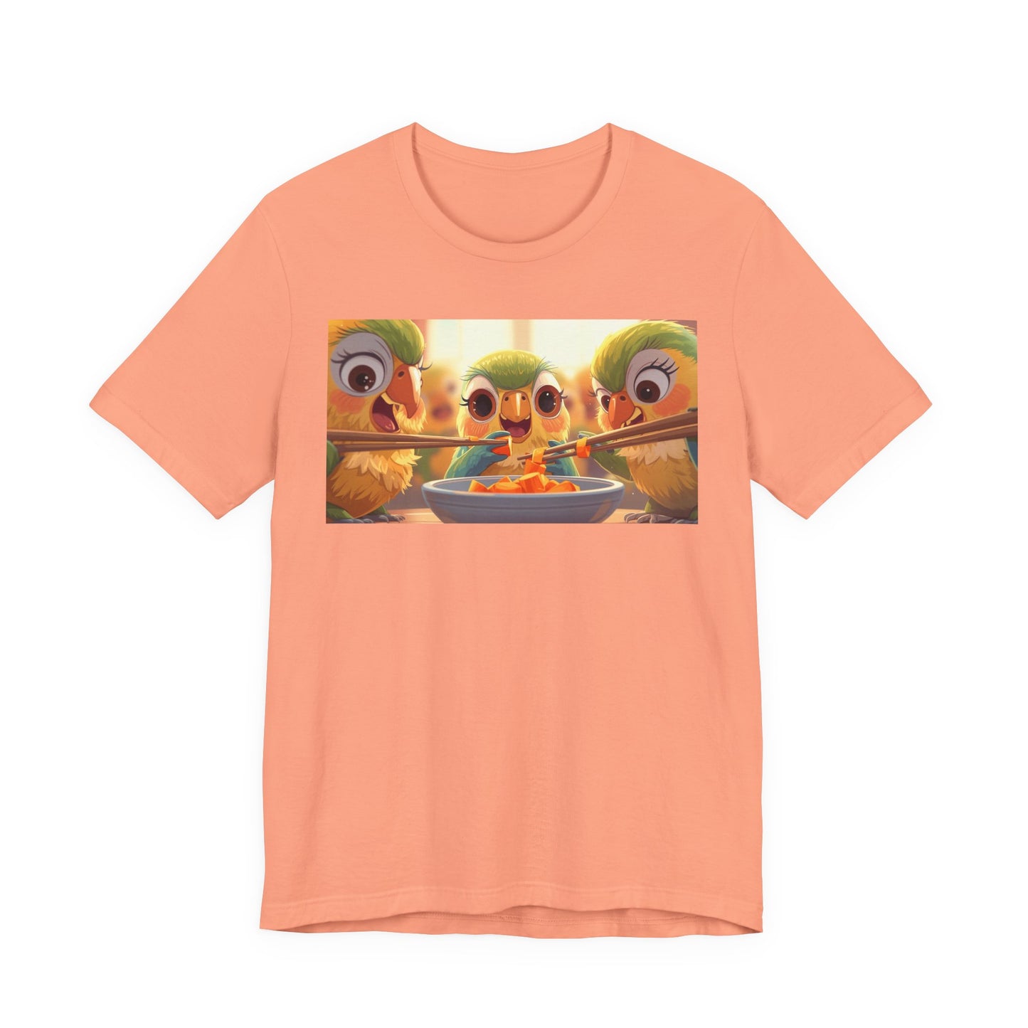 Colorful Cartoon Animal Tee, Fun Unisex T-Shirt, Cute Graphic Top, Gift for Animal Lovers, Casual Wear for Kids & Adults