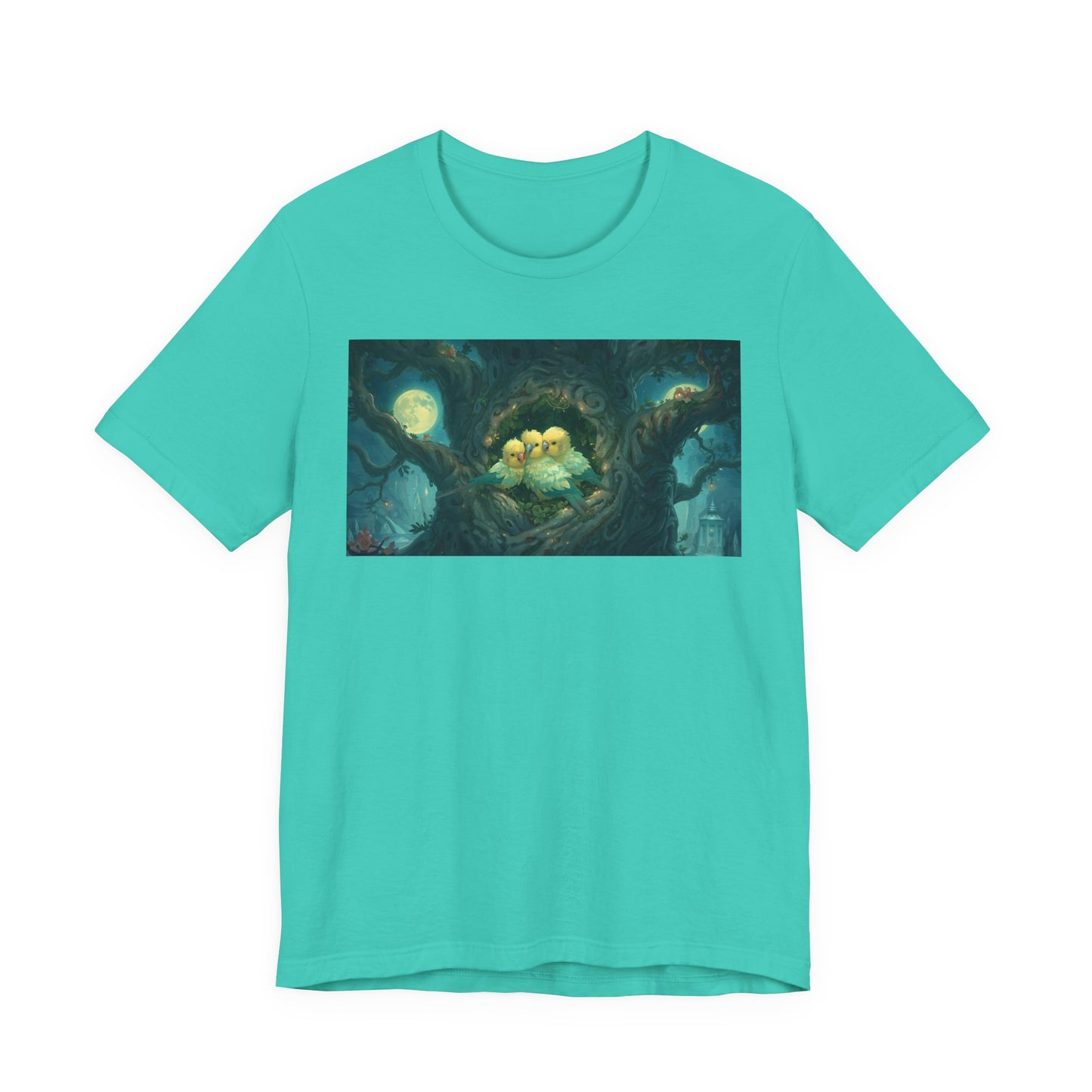 Whimsical Nesting Birds Tee, Nature Lovers T-Shirt, Cute Animal Shirt, Perfect Gift for Bird Enthusiasts, Cozy Casual Wear