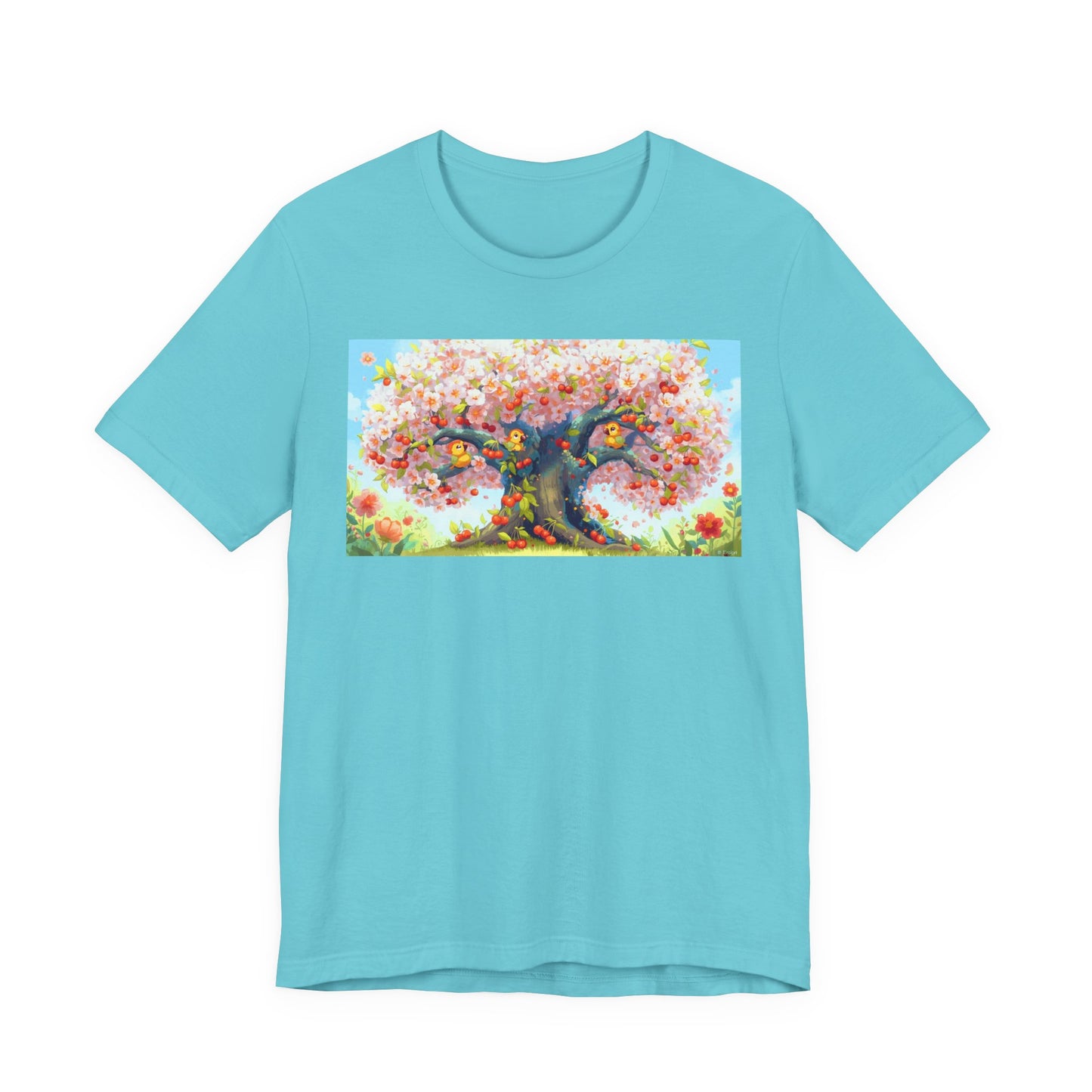 Spring Blossom Tree Tee, Floral Graphic T-Shirt, Unisex Spring Shirt, Gift for Nature Lovers, Summer Casual Wear