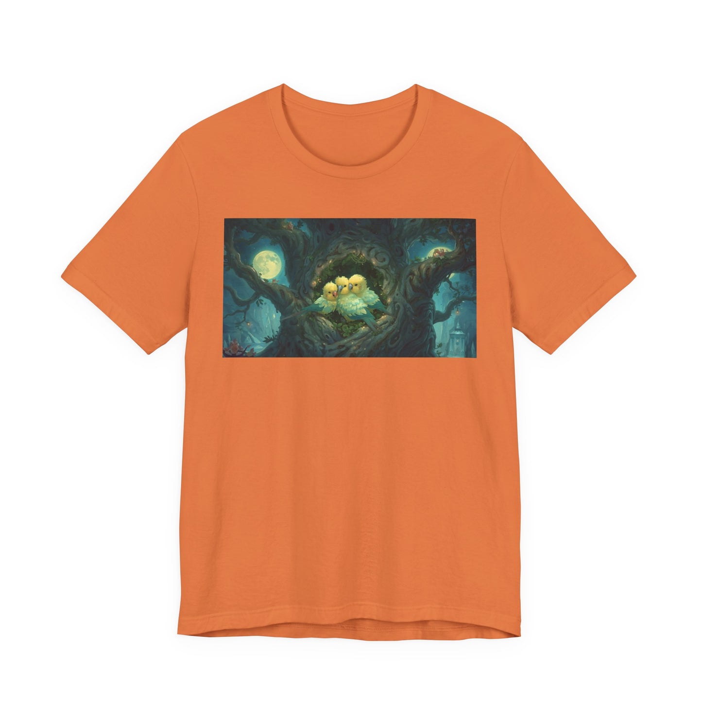 Whimsical Nesting Birds Tee, Nature Lovers T-Shirt, Cute Animal Shirt, Perfect Gift for Bird Enthusiasts, Cozy Casual Wear