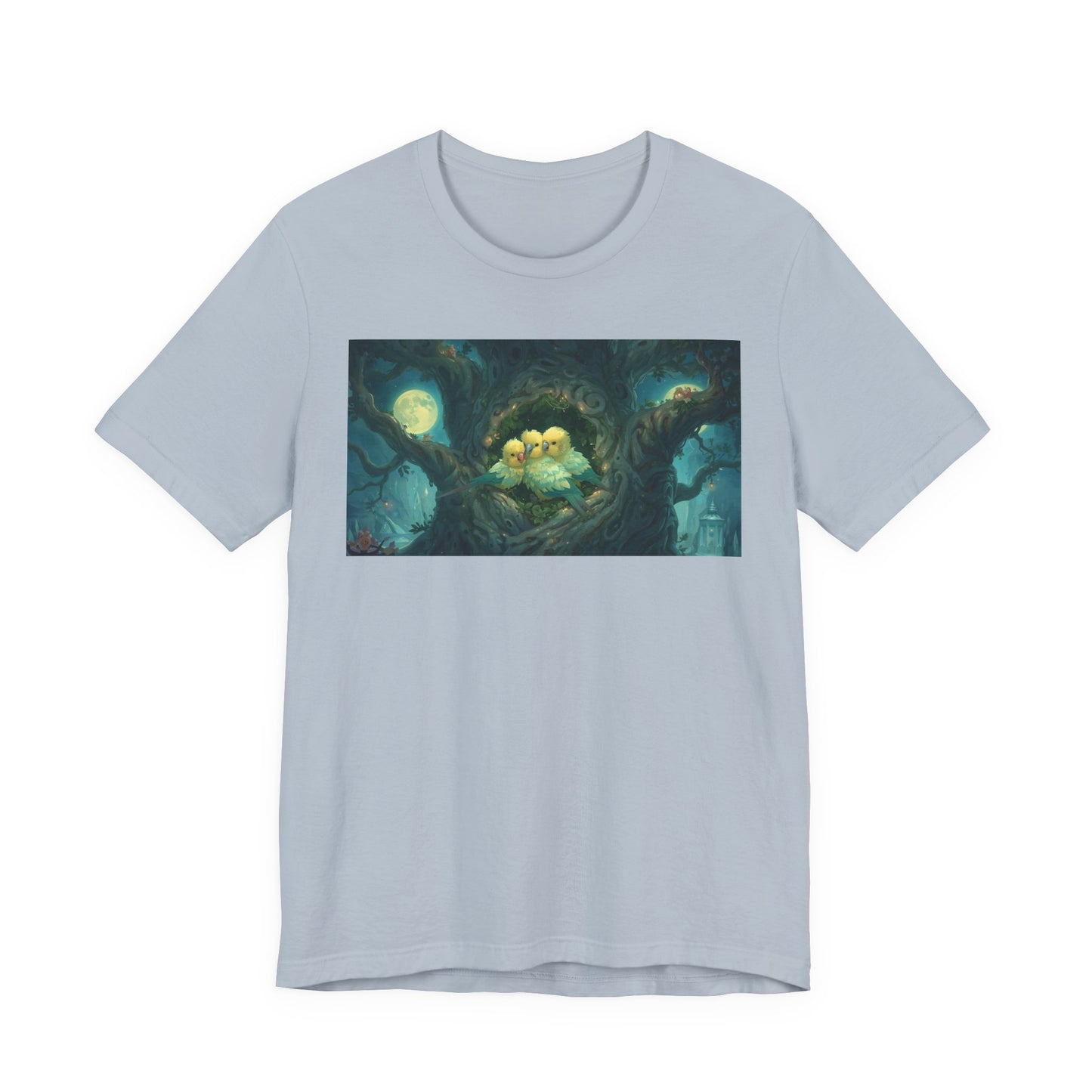 Whimsical Nesting Birds Tee, Nature Lovers T-Shirt, Cute Animal Shirt, Perfect Gift for Bird Enthusiasts, Cozy Casual Wear