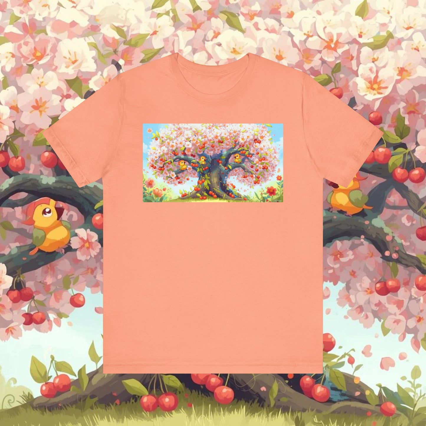 Spring Blossom Tree Tee, Floral Graphic T-Shirt, Unisex Spring Shirt, Gift for Nature Lovers, Summer Casual Wear