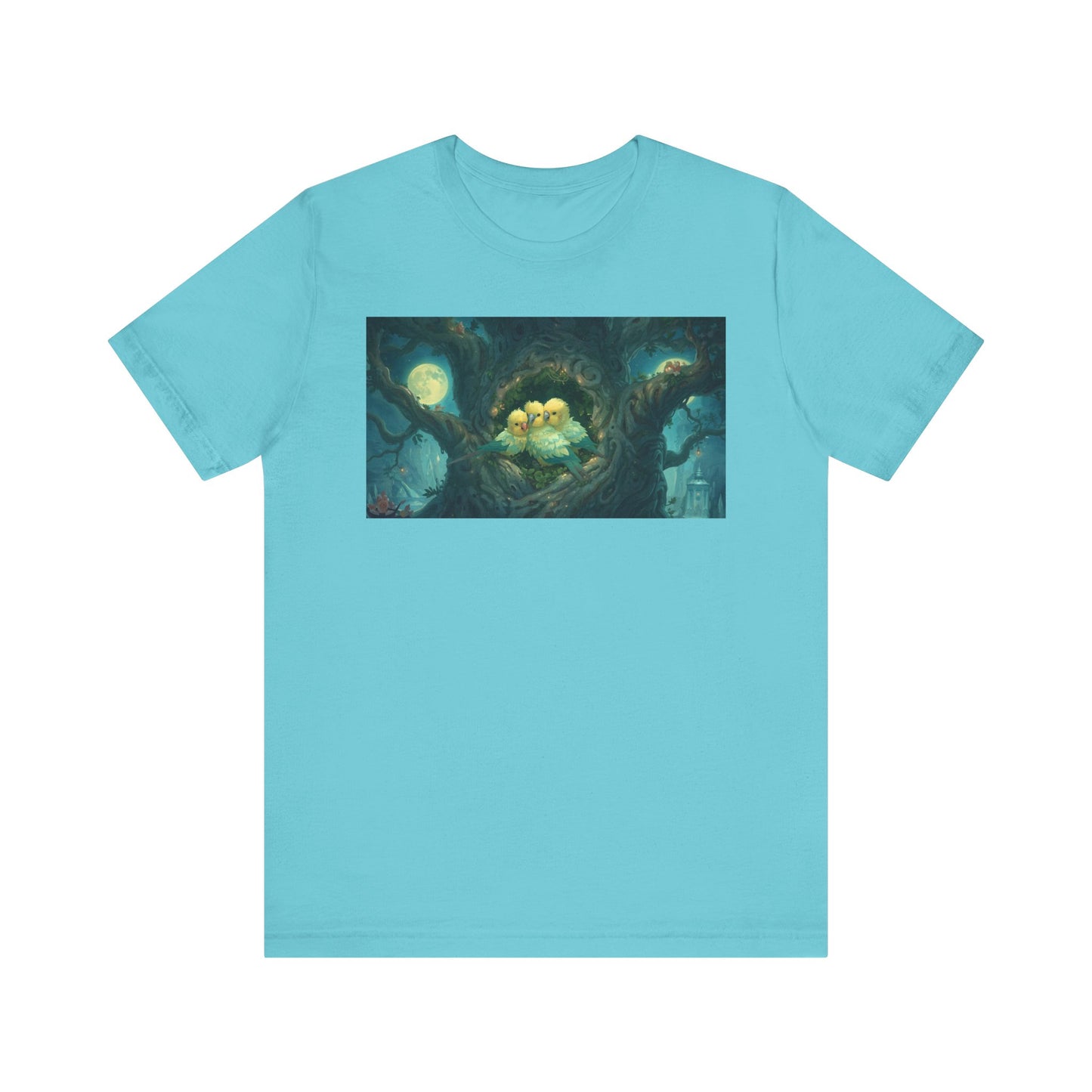 Whimsical Nesting Birds Tee, Nature Lovers T-Shirt, Cute Animal Shirt, Perfect Gift for Bird Enthusiasts, Cozy Casual Wear