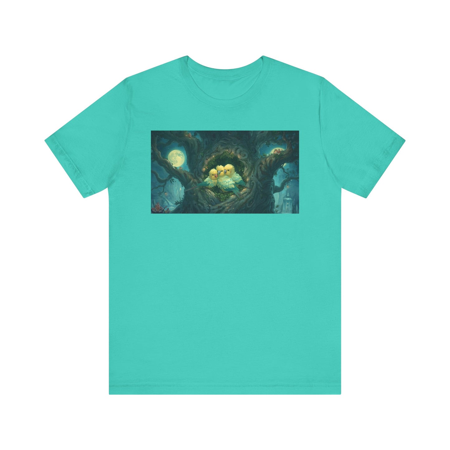 Whimsical Nesting Birds Tee, Nature Lovers T-Shirt, Cute Animal Shirt, Perfect Gift for Bird Enthusiasts, Cozy Casual Wear