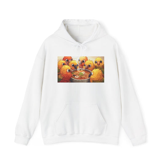 Cozy Parrot Party Hoodie - Fun Unisex Sweatshirt for Bird Lovers, Relaxed Style, Perfect Gift for Birthdays, Holidays, or Every Day