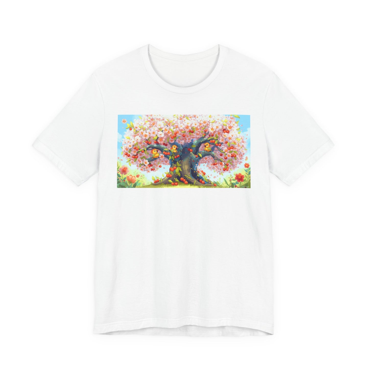 Spring Blossom Tree Tee, Floral Graphic T-Shirt, Unisex Spring Shirt, Gift for Nature Lovers, Summer Casual Wear