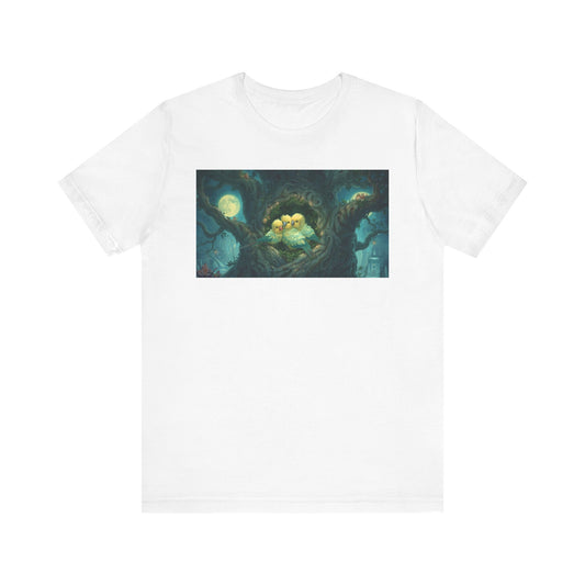 Whimsical Nesting Birds Tee, Nature Lovers T-Shirt, Cute Animal Shirt, Perfect Gift for Bird Enthusiasts, Cozy Casual Wear