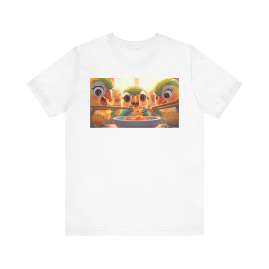 Colorful Cartoon Animal Tee, Fun Unisex T-Shirt, Cute Graphic Top, Gift for Animal Lovers, Casual Wear for Kids & Adults