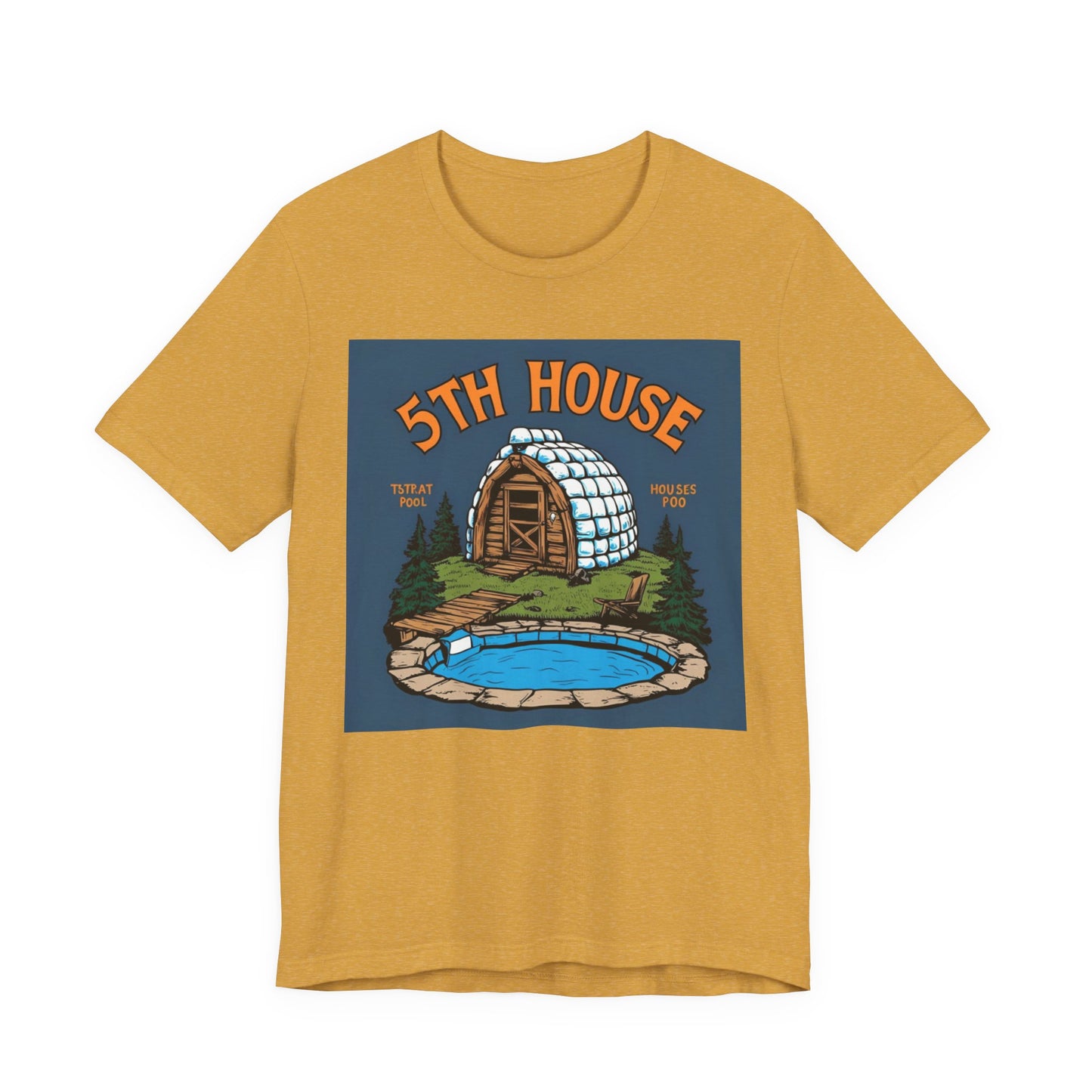 5th House Short Sleeve Tee - Cozy Cabin Vibe, Perfect for Nature Lovers, Gifts for Campers, Birthday, Everyday Wear, Summer Style