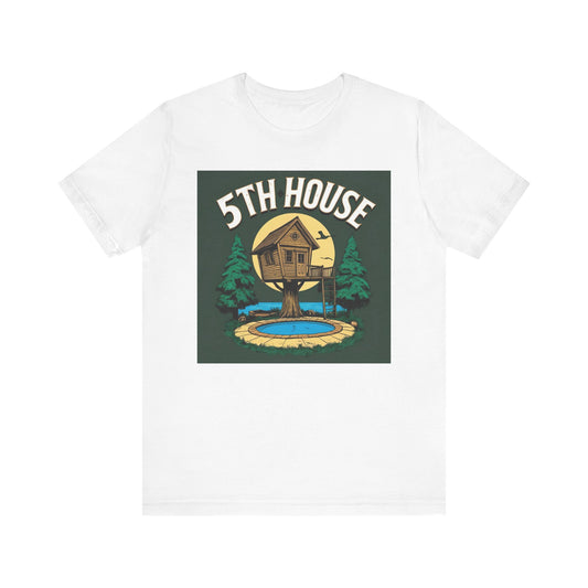 5th House Treehouse Unisex T-Shirt, Nature Tee, Adventure Shirt, Gift for Campers, Outdoor Enthusiasts, Cozy Weekend Wear
