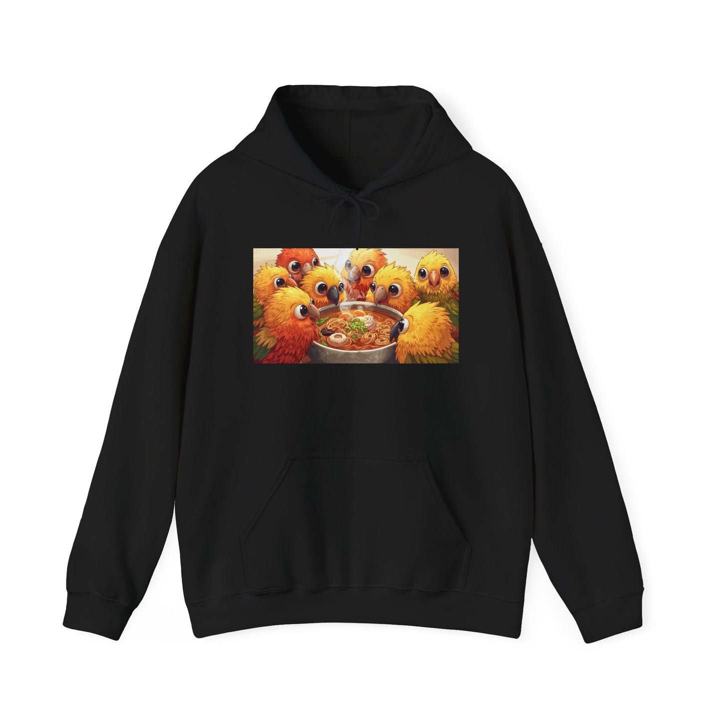 Cozy Parrot Party Hoodie - Fun Unisex Sweatshirt for Bird Lovers, Relaxed Style, Perfect Gift for Birthdays, Holidays, or Every Day